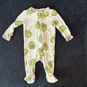 Angel Dear Avocado Print Kids Footie